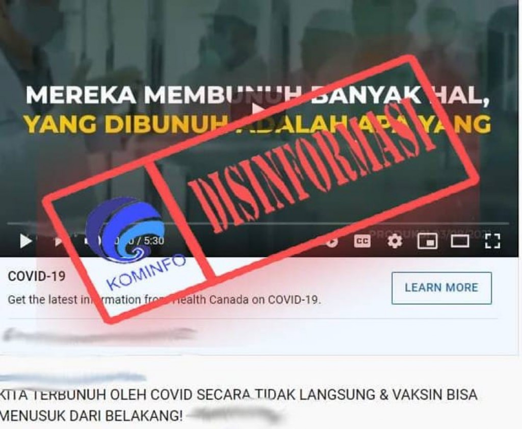 [DISINFORMASI] Covid-19 Bermutasi Menjadi Virus Baru yang Lebih Berbahaya dan Vaksinasi Timbulkan Virus Lain dari Covid-19